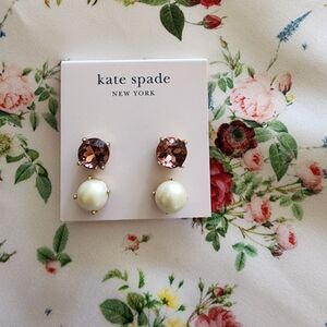 Kate Spade Pearl and Crystal Earrings